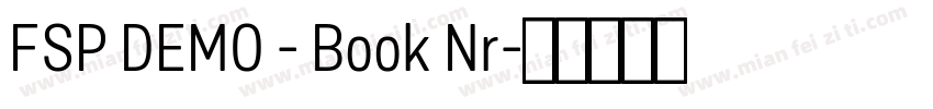 FSP DEMO - Book Nr字体转换